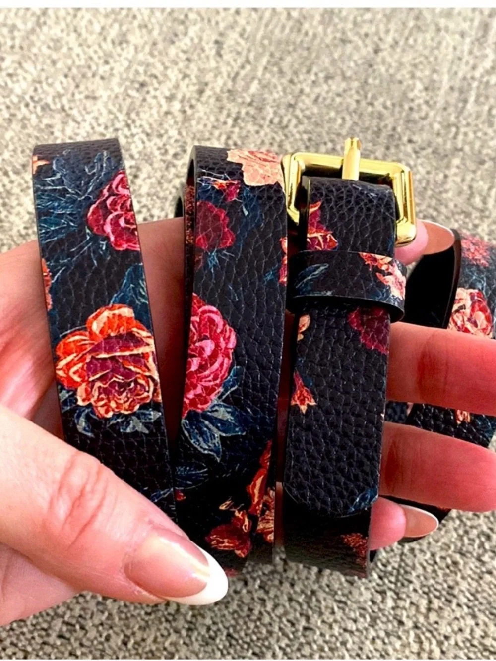ISO Bandolier Black Floral Crossbody Phone STRAP